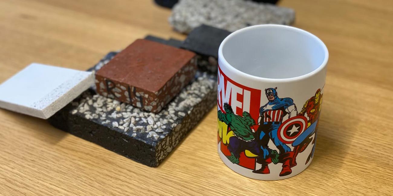 Kaffekopp med marvelfigur