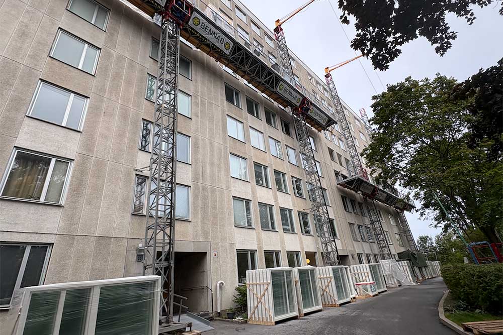 Fönsterbyte på Mörbyskogen i Danderyd