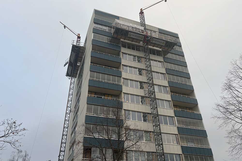 Fönsterbyte i HSB Brf Skärsätra – cirka 500 lägenheter på Lidingö